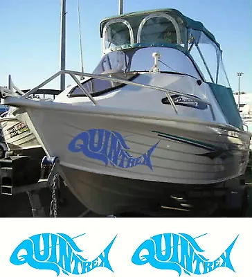 $40 • Buy Quintrex Fish, Fishing, Boat, Sticker Decal Set Of 2