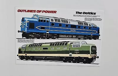 BR Class 55 DELTIC Diesel Locomotive Diagram Fridge Magnet British Rail  • £3.50