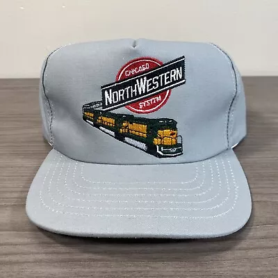 Vintage Chicago And Northwestern System Railroad Strapback Hat Cap USA Made MSC • $49.99