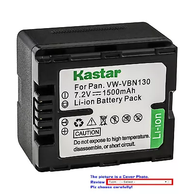 Kastar Replacement Battery Pack For Panasonic VW-VBN070 VW-VBN130  VW-VBN260 • $15.99