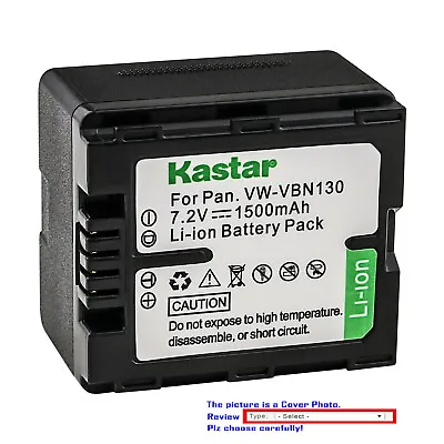 Kastar Replacement Battery Pack For Panasonic VW-VBN130 VBN130 VW-VBN070 VBN260 • $39.99