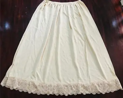 Women Lace Trim Half Slips Underskirt Short Long Half Slip Petticoat Under Dress • $9.99
