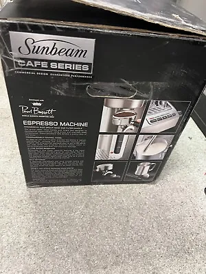$95 • Buy Sunbeam Twin Thermoblock EM6910 Cafe Series Coffee Espresso Machine + Accessorie