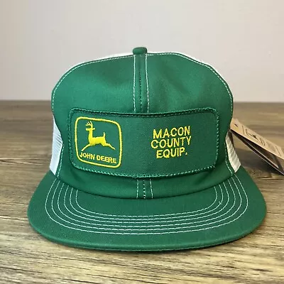 Vtg John Deere NWT K Products USA Trucker Hat Embroidered Logo • $70