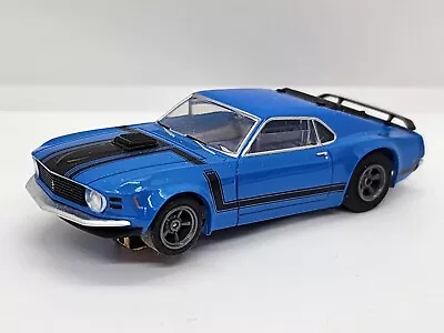 Afx Tomy Mega G+ 1970 Ford Mustang Boss 302 Blue Slot Car Near Mint Runs Strong • $5.50