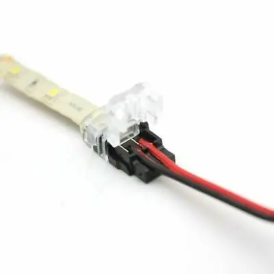WIRE TO STRIP CONNECTOR CLIP LED 8mm 10mm RGB-W 2Pin 3Pin 4Pin 5Pin PCB ADAPTER • £2.45