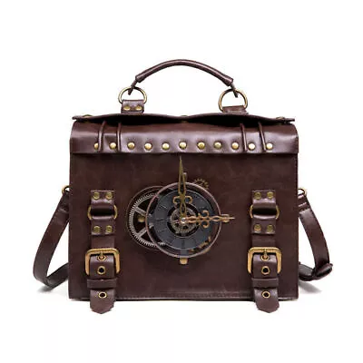 New Ladies Handbag Steampunk Retro Style Ladies Fashion Shoulder Crossbody Bag • $39.81