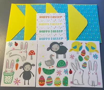 X4 Make Your Own Easter Cards With Envelopes • £1.50