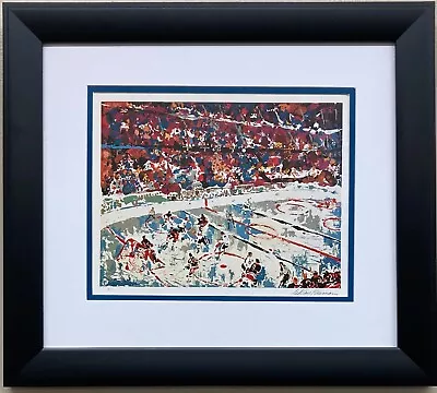 LeRoy Neiman  Slap Shot '74  CUSTOM FRAMED Art Print Hockey • $89.99