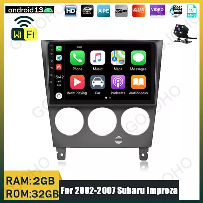 9  For 2002-2007 Subaru Impreza Stereo Radio Head Unit Carplay Android 13 GPS BT • $138.68