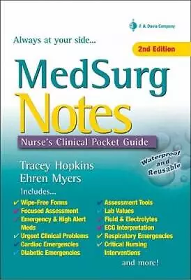 MedSurg Notes: Nurse's Clinical Pocket Guide (Davis's Notes) - GOOD • $10.14