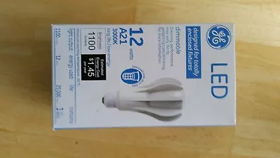 GE 73384 12W LED Dimmable A21 3000K E26 A-Shape 1100lm Jelly Jar Lamp Light • $10