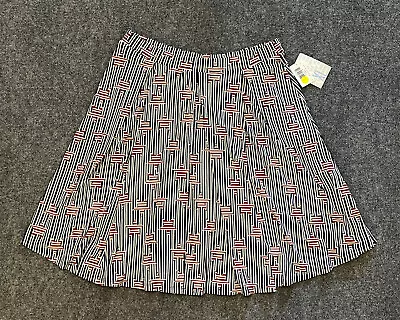 LuLaRoe Women's XL Madison Skirt Red White Blue Stars • $13.99