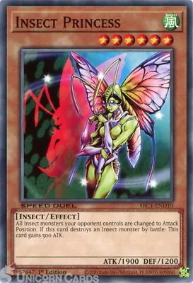 SBC1-END10 Insect Princess :: Common 1st Edition YuGiOh Card • £0.99