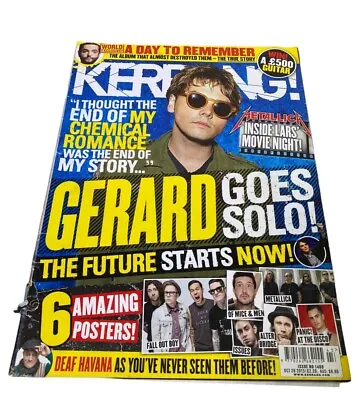 Kerrang Issue Number 1489 26 October 2013. Gerard Way My Chemical Romance • £8.99