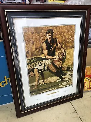 $250 • Buy Royce Hart Aus Sports Legends Signed & Framed Limited 415/500 Poster Richmond 