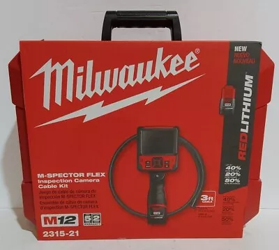 Milwaukee M12 2315-21 Spector Flex Inspection Camera Kit 12V 3 Ft Cable Kit • $294.99