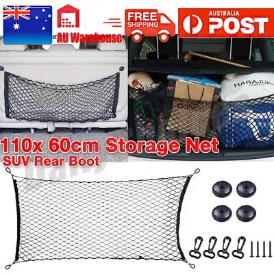 Car Net Large Boot Cargo Trunk Luggage Tidy Organizer Storage SUV Rear Universal • $12.89