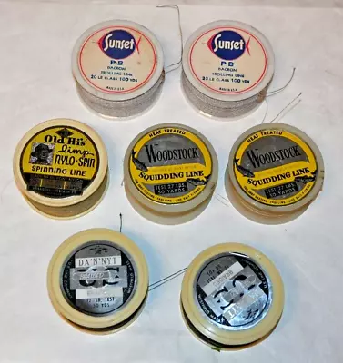 Vintage Plastic Fishing Line Spools Horrocks Ibbotson US Line Co Woodstock • $20