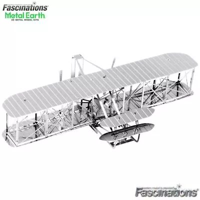  Metal Earth Wright Brothers 1903 1st Powered Airplane 3D Model Build Kit Plane • $23.90