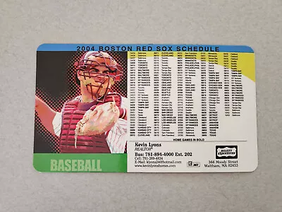 MS20 Boston Red Sox 2004 MLB Baseball Magnet Schedule - Realty Executives • $2