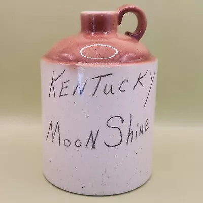 Vintage Kentucky Moonshine Jug 2-tone Brown Glazed Pottery • $19.99