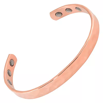 New Copper Magnetic Therapy Pain Bracelet 6 High Power Rare Earth Magnets Hammer • $24.95