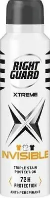 £5.69 • Buy Right Guard Xtreme Invisible Anti-Perspirant Deodorant 150ml Mens Body Care