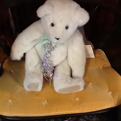 VINTAGE 1984  'VERMONT TEDDY BEAR' COMPANY 21  WHITE TEDDY 11*1923a • $49.99