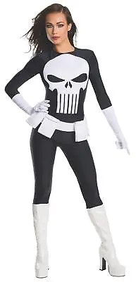 Rubie's Women's Marvel Universe Punisher Costume Black/White Size Medium • $53.38