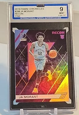 2019-20 Chronicles Ja Morant Recon Pink Rookie Card (RC) ISA 9 MINT  • $0.99