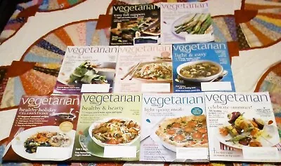 ~ Eat Green Living Well~  “Vegetarian Times”  Magazines ( Lot Of 9) • $15