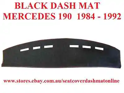 Dash Matblack Dashmatdashboard Cover Fit  Mercedes 190e 1984-1992 Black • $32.10