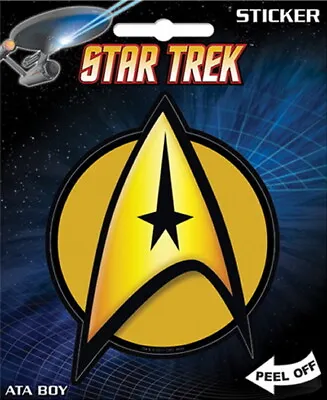 $4.99 • Buy Star Trek Classic TV Series Command Logo Peel Off Sticker Decal, NEW UNUSED