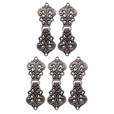  10 Pairs Auspicious Cloud Pattern Hollow Buckle Alloy Bride Chinese Closures • $7.59