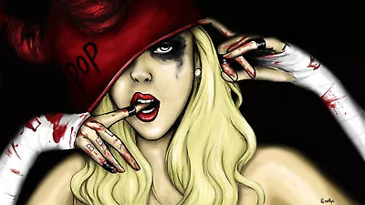 Anime Maria Brink In This Moment Artwork Red Lipstick Playmat Gaming Mat Desk • $36.99