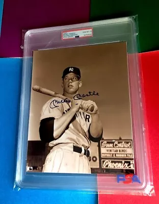 Mickey Mantle ROOKIE Signed 8x10 Color Photo - PSA/DNA 10 GEM AUTO - YANKEES • $2000