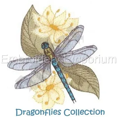 DRAGONFLIES COLLECTION - MACHINE EMBROIDERY DESIGNS ON CD OR USB 4x4 • £9.95