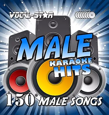 £100 • Buy Vocal-Star Male Karaoke Cdg Disc Set 150 Songs 8 Cd+G Discs For Karaoke Machine