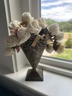 LOT OF 3 Vintage Antique Millinery White Rose Flowers • $10.50