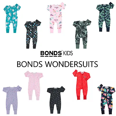 Bonds Baby Wondersuit Zippy Printed Floral Designs Bzbva / Byj7a Size 0000 - 3 • $19.85