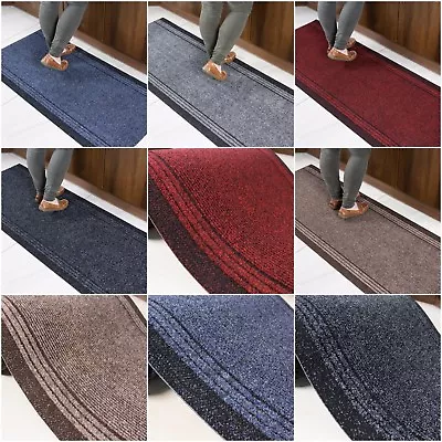 Rubber Backed Strong Very Long Hallway Hall Runner Mat Narrow Rugs Custom Length • £115.20