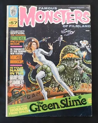 Famous Monsters Of Filmland Sept 1969 Magazine #57 - Green Slime • $17.99