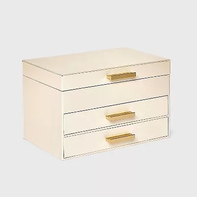 Three Drawer Organizer Jewelry Box - A New Day Cream • $22.99