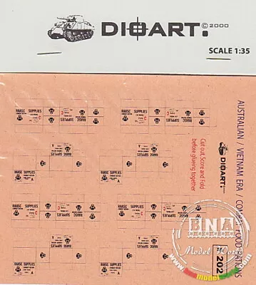 DioArt 1/35 Modern Australian Nam Era Combat Rations X1 Sheet • $5.51