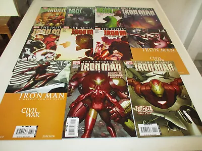 Iron Man Vol 4 11-20 Annual 4- Complete Run-Civil WarInitiativeWorld War Hulk • $7