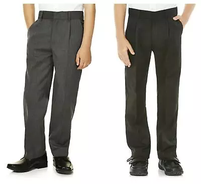 Boys School Trousers Grey Charcoal  Ex Chainstore 2 To 10 Years  Regular Skinny • £6