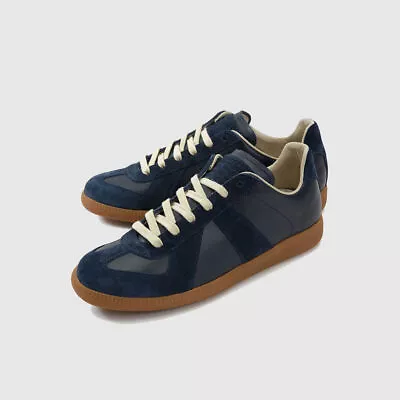 New 445$ Maison Martin Margiela Navy Gat German Army Trainer Replica Sneakers • $370