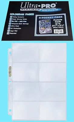 10 ULTRA PRO PLATINUM 8-POCKET Pages Protector Vintage Bowman Card Coupon Topps • $7.49