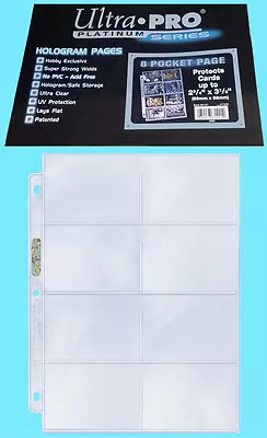 25 ULTRA PRO PLATINUM 8-POCKET Pages Protector Vintage Bowman Card Coupon Sports • $11.99